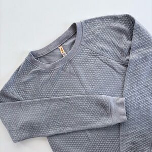 Lucy Light Gray Quilted Top